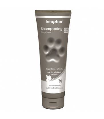 Shampooing Premium Beaphar pelage blanc : 250ml