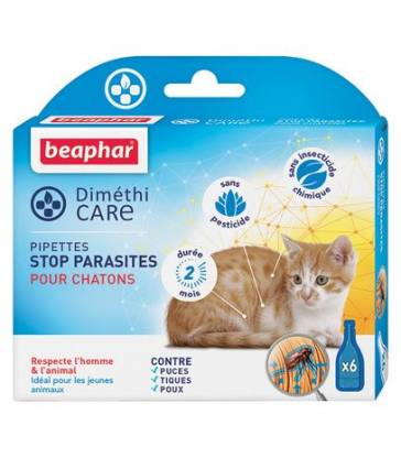 Pipette Diméthicare Stop Parasites pour chaton