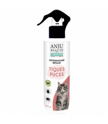 Lotion antiparasitaire pour chat Anju : 250 ml