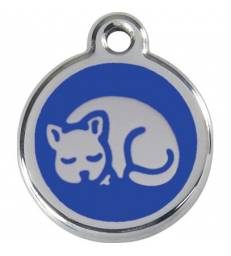 Médaille Red Dingo bleue "chat"