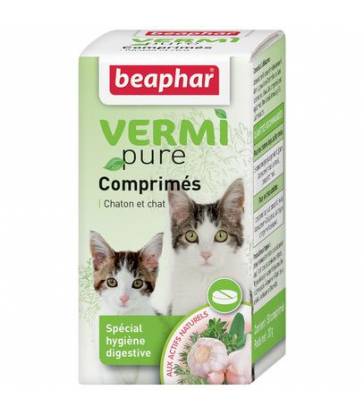 Vermipure comprimés pour chat Beaphar