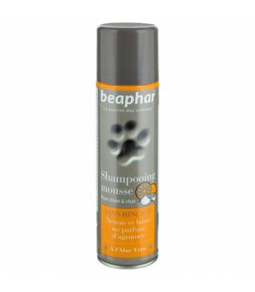 Shampooing mousse sans rinçage Premium Beaphar : 250 ml