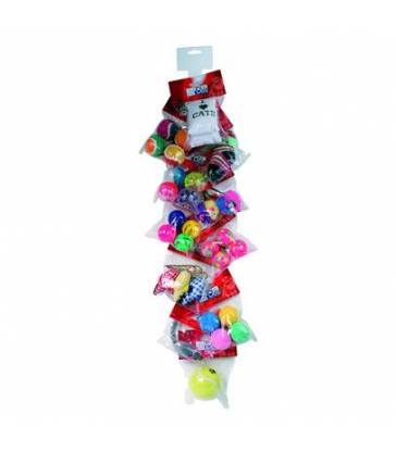 Lot de 12 sachets de jouets pour chats