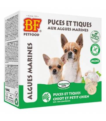 Friandises "puces et tiques" aux algues marines Biofood Mini - 100 comprimés