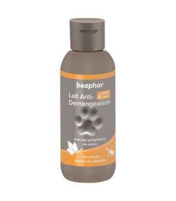 Lait anti-démangeaison Premium Beaphar : 125 ml