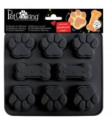 Moule silicone Pattes de chien + Os