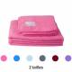 Lot de 2 serviettes microfibre