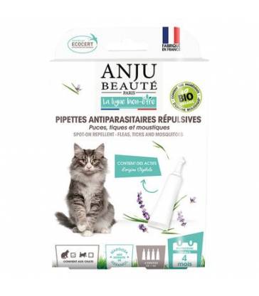 Pipettes Antiparasitaires Répulsives Bio Chat Anju