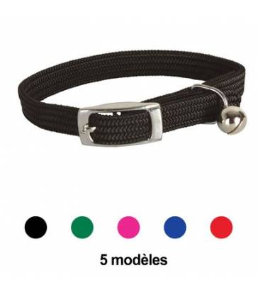 Collier nylon élastique pour chat