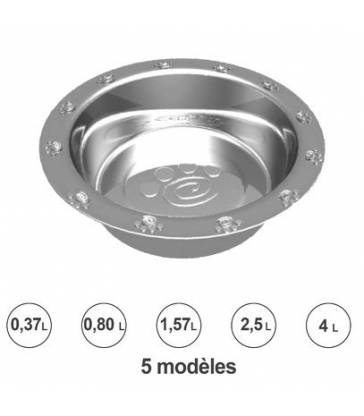 Gamelle inox motif patte
