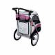 Poussette journey grise et violette moins de 30 kg