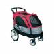 Poussette Safari rouge pour chiens moins de 55 kg