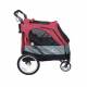 Poussette Safari rouge pour chiens moins de 55 kg