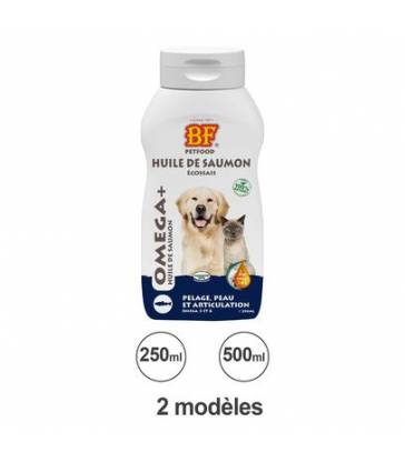 Huile de saumon pour chien ou chat