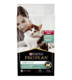 Croquettes ProPlan Chaton Dinde LiveClear