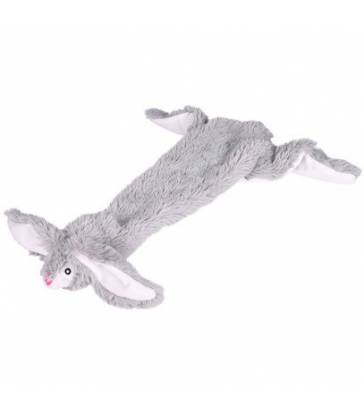 Lapin plat peluche chien