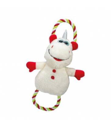 Peluche Licorne de Noël avec corde