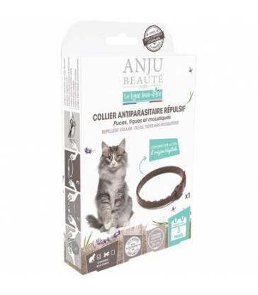 Colliers anti parasitaires répulsifs chats anju