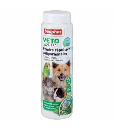 Poudre répulsive VETOpure pour chien ou chat