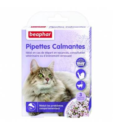 Pipettes calmantes pour chat