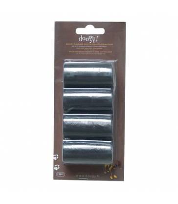 Lot de 4 rouleaux 20 sachets ramasse crotte