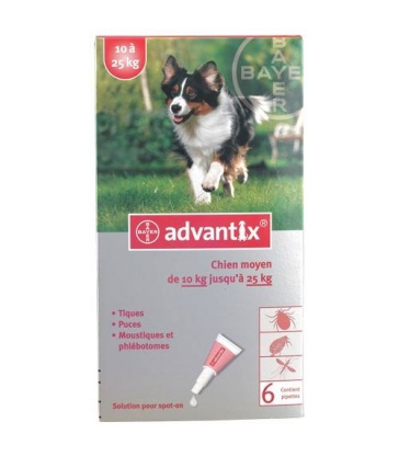 Pipettes Advantix Chiens Moyens