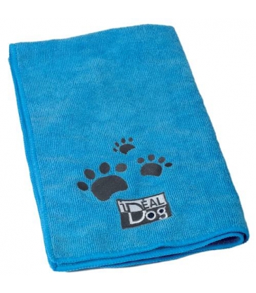 Lot de 2 serviettes Microfibre Idealdog bleues