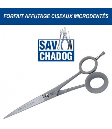 Affûtage des ciseaux microdentés