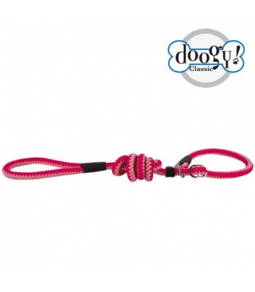 Laisse lasso corde fluo rose et fuchsia