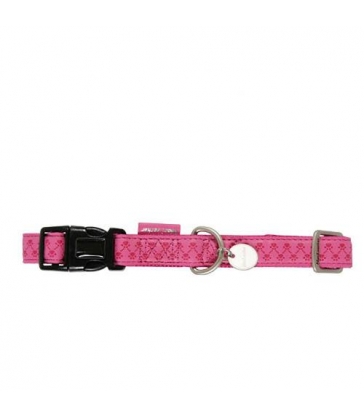 Collier réglable Mc Leather Fuchsia