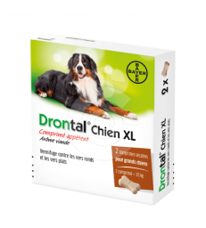 Drontal Chien XL .Boîte de 2 comprimés