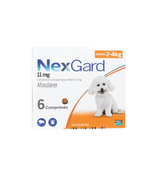 Nexgard Chien S 2-4 kg . Boîte de 6 comprimés