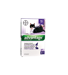 Advantage 80 Chat/Lapin . 4 pipettes de 0,8 ml