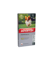 Advantix Très Petit Chien 1,5-4 kg . 6 pipettes de 0,4 ml