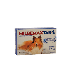 Milbemaxtab Chien .Boîte de 2 comprimés