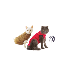 Gilet Pet Shirt pour chat .S - Lg : 43-51 cm - Rouge