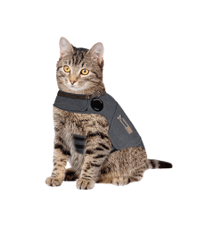 Gilet anti-anxiété ThunderShirt pour chat .&gt; à 6 kg - L - Gris foncé