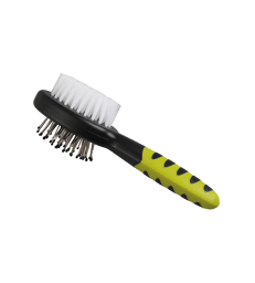 Brosse Perfect Care rongeur double :poils naturels et picots .Lg : 14,5 cm