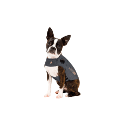 Gilet anti-anxiété ThunderShirt pour chien .de 7 à 11 kg - Tour de Poitrine : 43 à 53 cm - S - Gris foncé