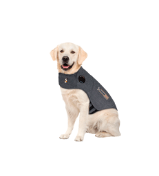 Gilet anti-anxiété ThunderShirt pour chien .de 30 à 50 kg - Tour de Poitrine : 76 à 94 cm - XL - Gris foncé