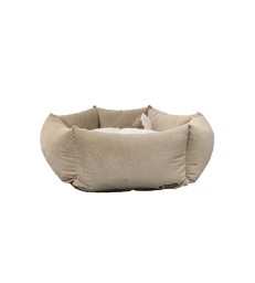 Corbeille Fleur Island .M - D : 50 cm - H : 16 cm - Beige