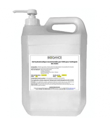 Gel Hydroalcoolique 5L