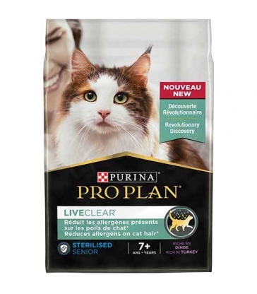 Croquettes ProPlan Sterilised Chat 7+ LiveClear