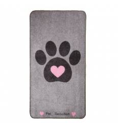 Tapis d'Entrée Gris XL coeur