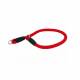 Collier corde rouge : 30 cm